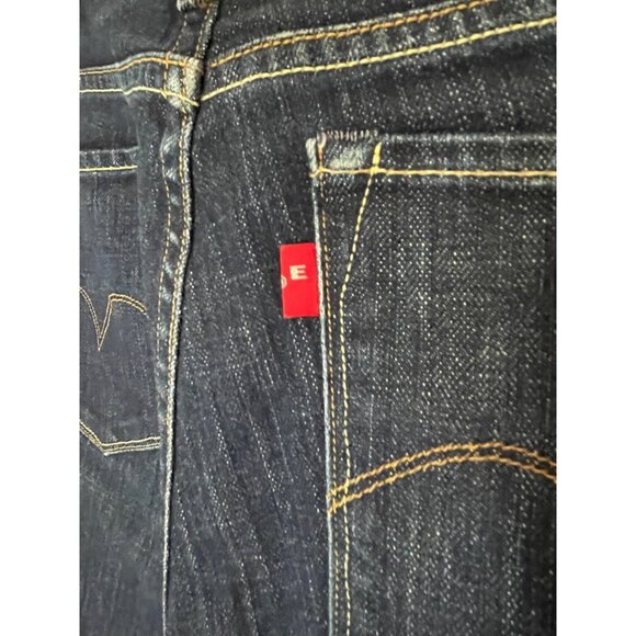 Levis Capital E Skimmer Low Skinny Jeans 31 Dark Wash Denim - Picture 7 of 9